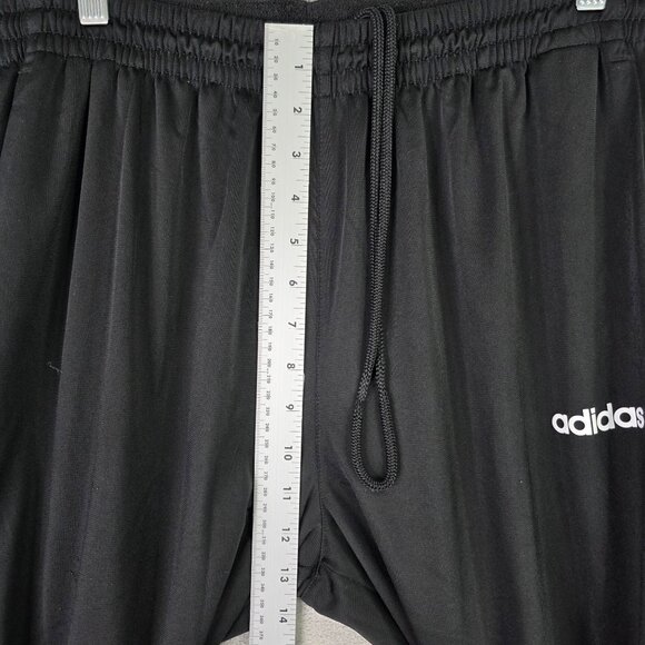 Mens Adidas Black Snap Button 1/2 Tearaway Track Pants Drawstring Elastic XL - Picture 6 of 11
